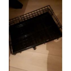 Zwarte bench, inklapbaar, hoogte 50cm breedte 60cm