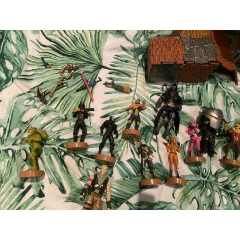 Fortnite actie figuurtjes en huis