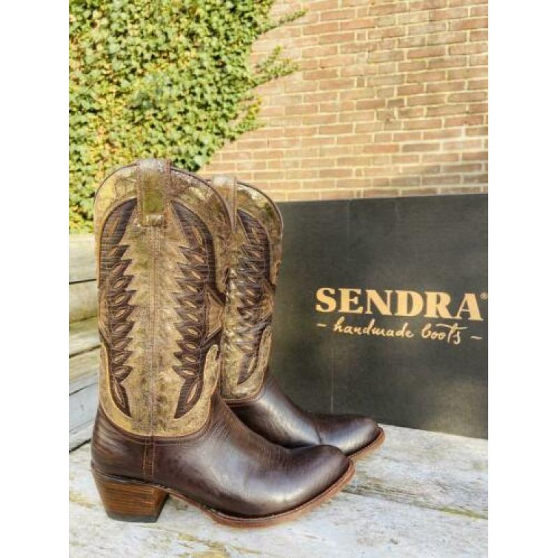 Sendra Cowboy western laarzen maat 38 bruin met goud