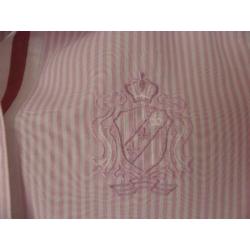 Nieuwe klassieke lila paars witte college blouse ERFO 40 M