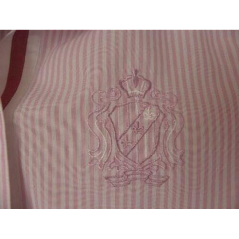 Nieuwe klassieke lila paars witte college blouse ERFO 40 M