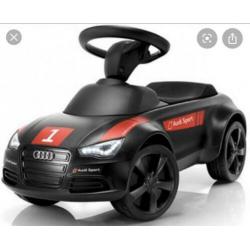 Audi loopauto motorsport met ledverlichting en duwstang
