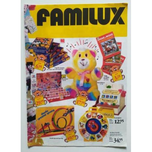 Familux Speelgoed folder incl. My little Pony MOTU Robots