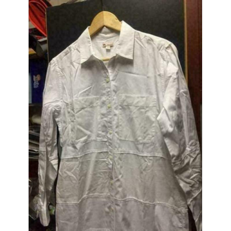 Wit zomer lang tuniek, maat: m/l