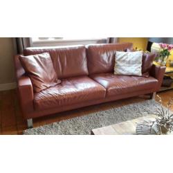 Leolux bank rood/bruin