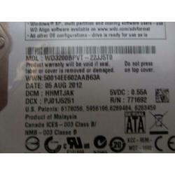 2x Western Digital Scorpio Blue WD3200BPVT 320GB 5400 RPM 8M
