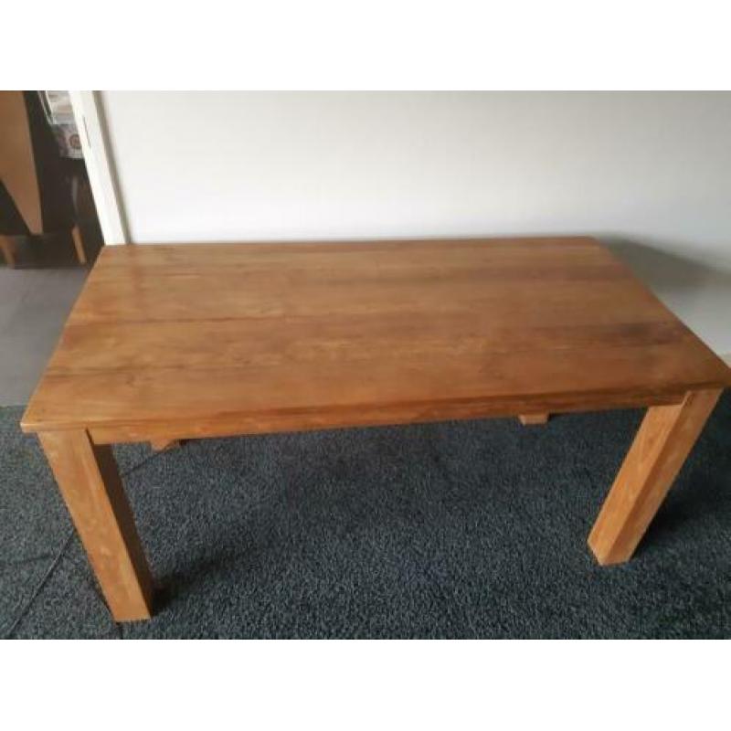 Teak houten eettafel 160 x 80