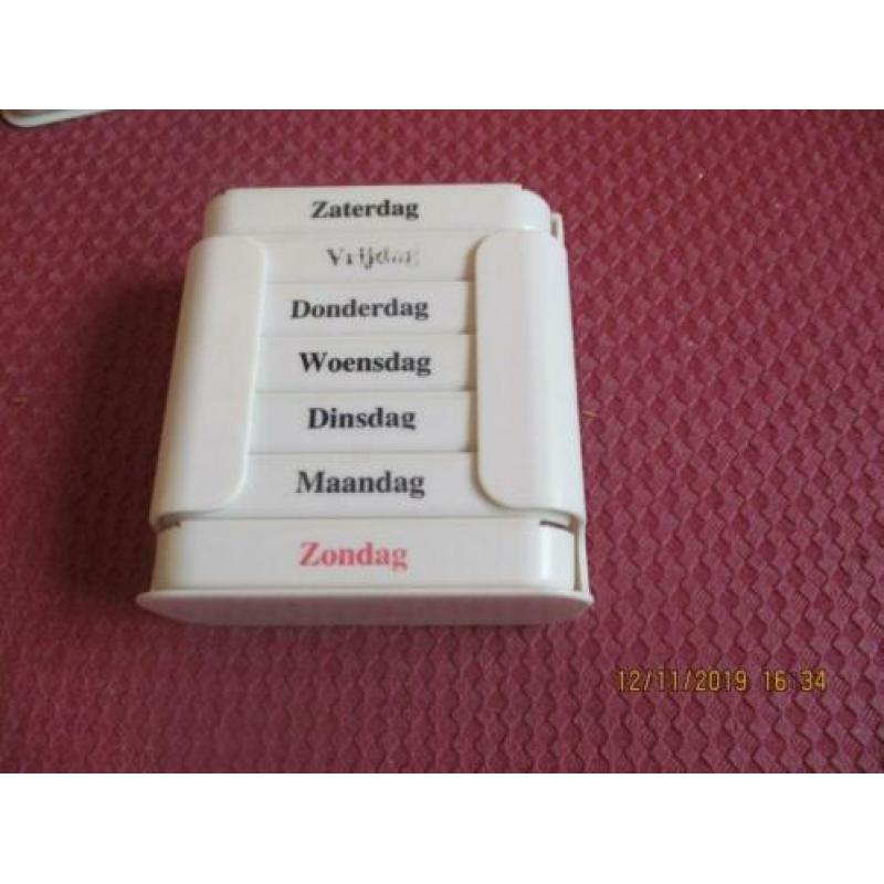medicatie weekbox, volgnr 12
