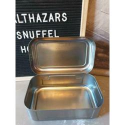 Metalen lunchbox lunchtrommel trommel