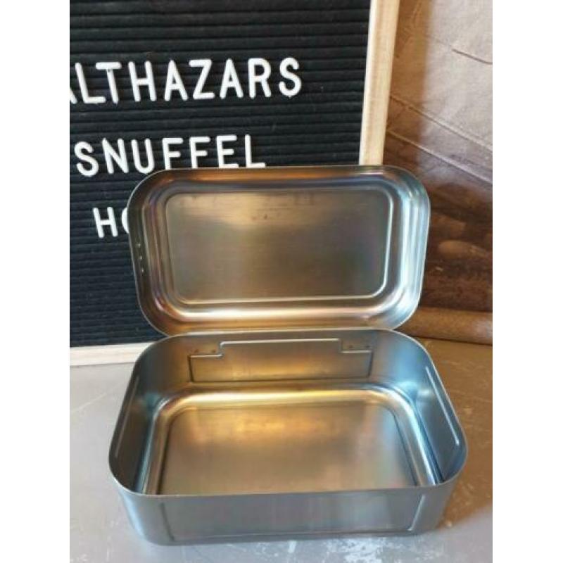 Metalen lunchbox lunchtrommel trommel