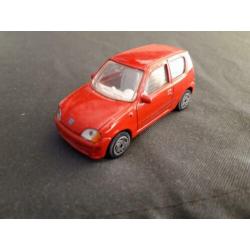 Fiat Seicento Sporting rood, Majorette 1:43