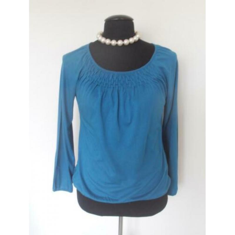 Street One - prachtige petrol blouse top - mt 40