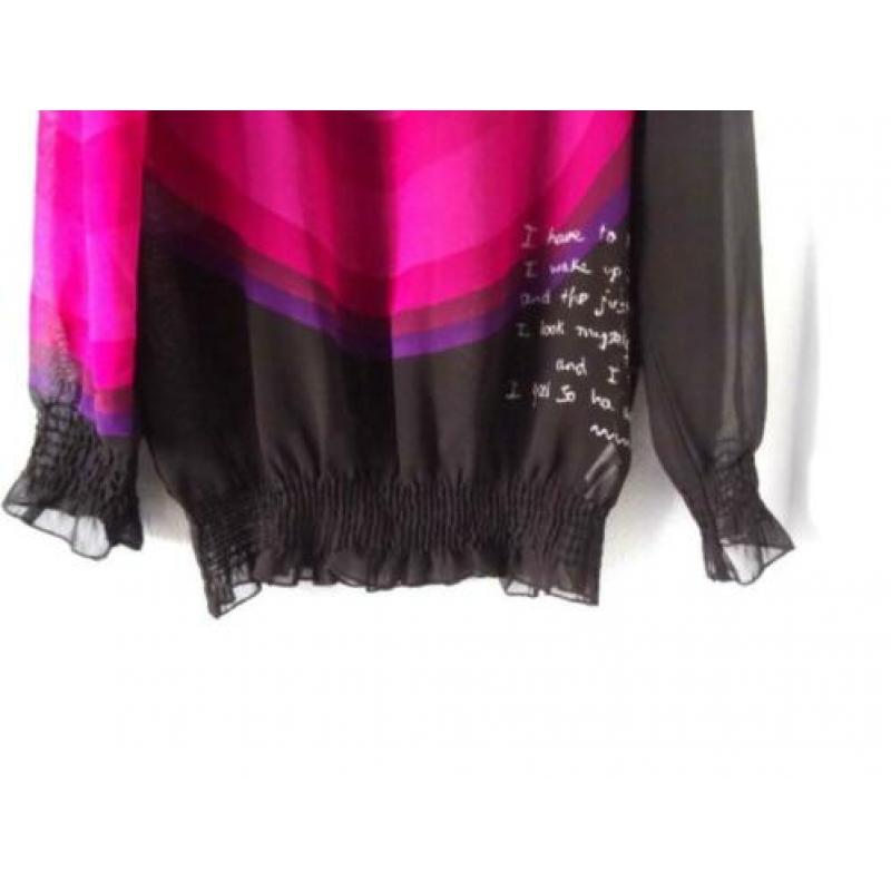 Blouse merk DESIGUAL maat S apart nieuwstaat 1xgedrage