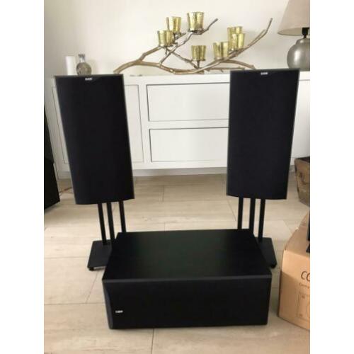 B&W DM602, LCR6, CC6 S2 speakers, zwart