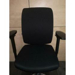 Beta bureaustoelen ergonomisch zwarte stof Chrome voetkruis