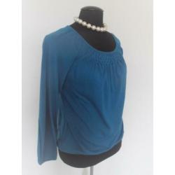 Street One - prachtige petrol blouse top - mt 40