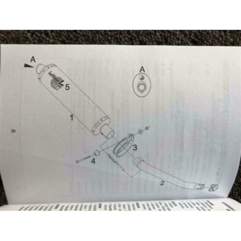 LeoVince uitlaat demper Kawasaki ZX-6R ZX6R 2003 2004