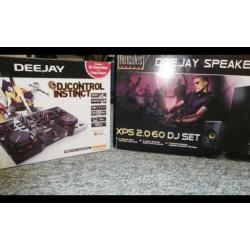Nieuw dj speaker set 2.060 met dj instinct controller.