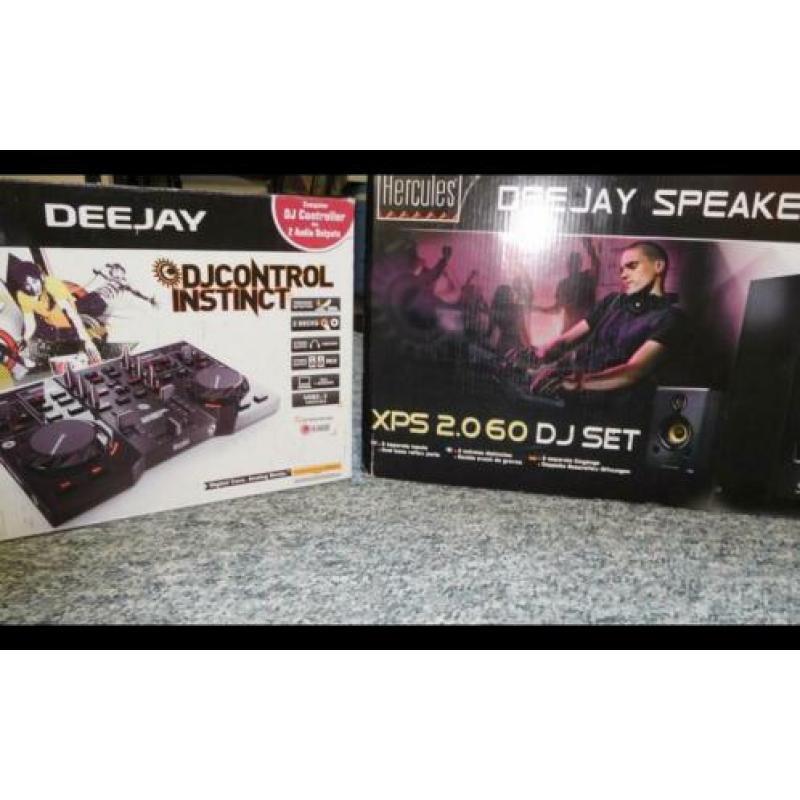 Nieuw dj speaker set 2.060 met dj instinct controller.