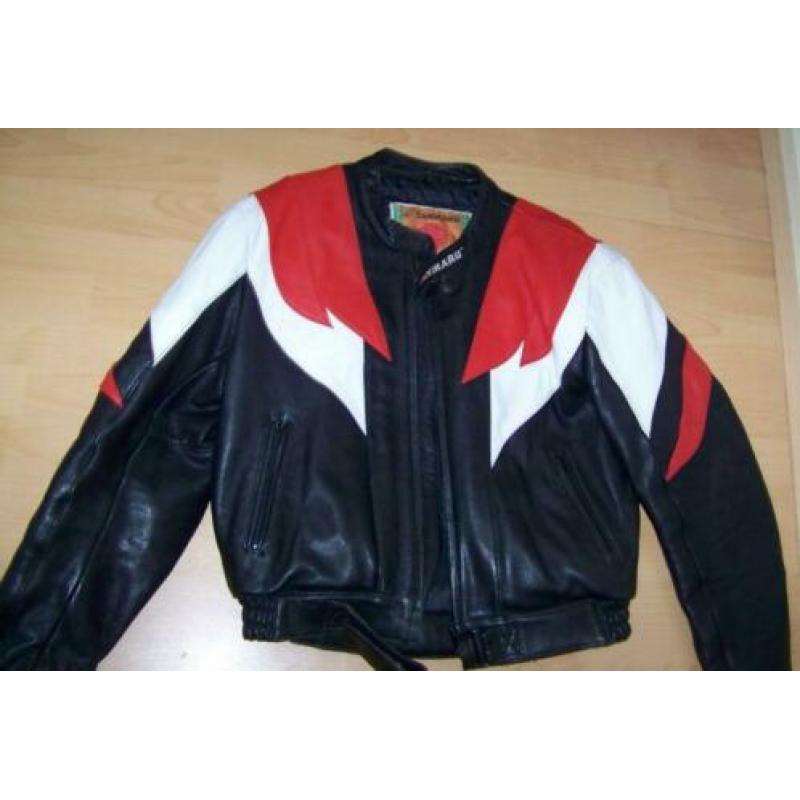 Leren motorpak