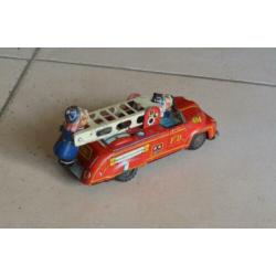 antiek blikken brandweerwagen made in Japan