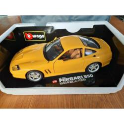 1/18 Bburago Ferrari 550 Maranello Yellow - 1996