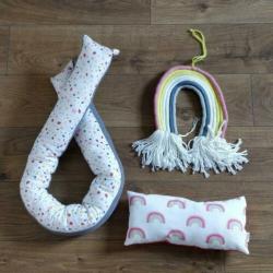 Bed Bumper Baby / Kind handmade - Terrazzo / Wafelstof