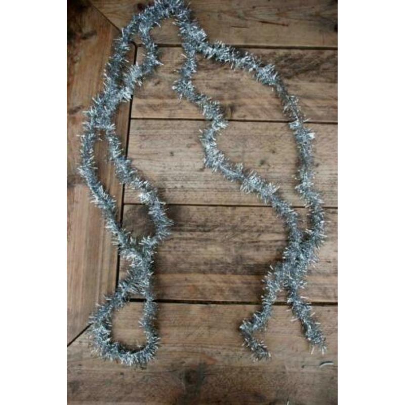 Kerstboom slingers Zilver