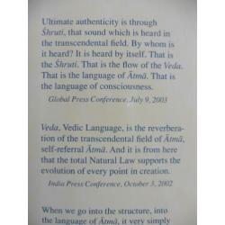 Vedic Expressions in Maharishi Vedic Science - Maharishi Pur
