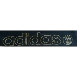 Adidas Dames trainingsbroek, maat 2xs /gouden glitter streep