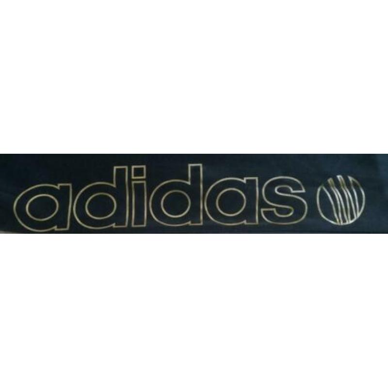 Adidas Dames trainingsbroek, maat 2xs /gouden glitter streep