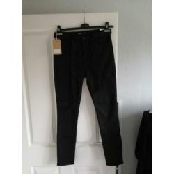 Toxic nieuwe zwarte broek met stipje, XL