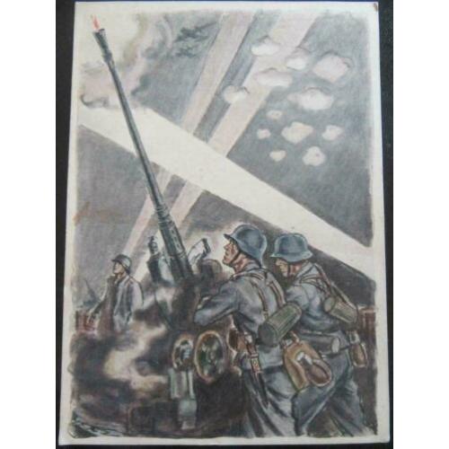 WO2 postkaart FLAK
