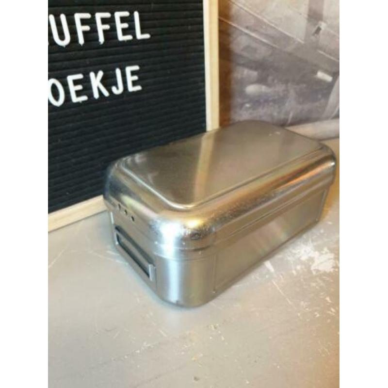 Metalen lunchbox lunchtrommel trommel