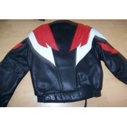 Leren motorpak