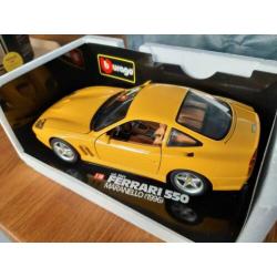 1/18 Bburago Ferrari 550 Maranello Yellow - 1996