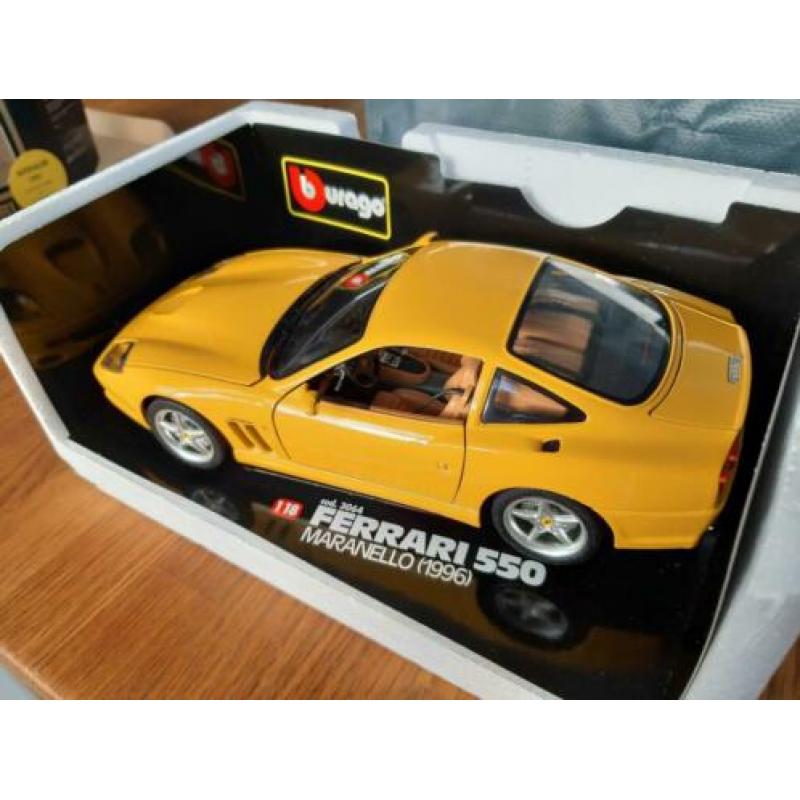 1/18 Bburago Ferrari 550 Maranello Yellow - 1996