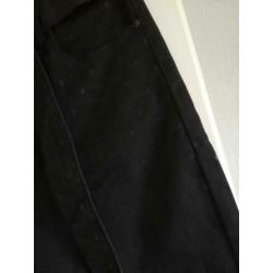 Toxic nieuwe zwarte broek met stipje, XL