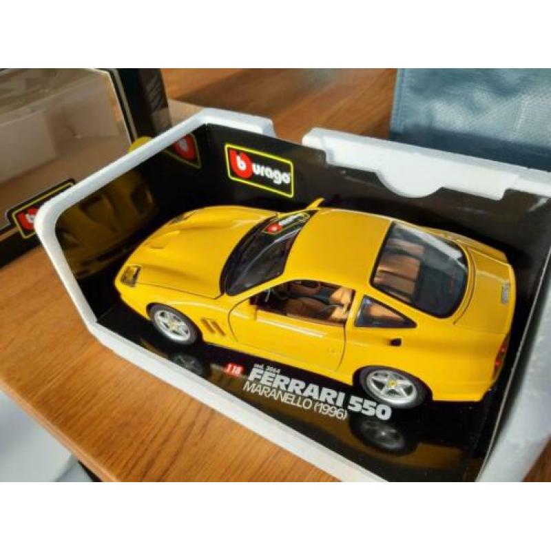 1/18 Bburago Ferrari 550 Maranello Yellow - 1996