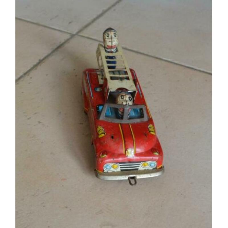 antiek blikken brandweerwagen made in Japan