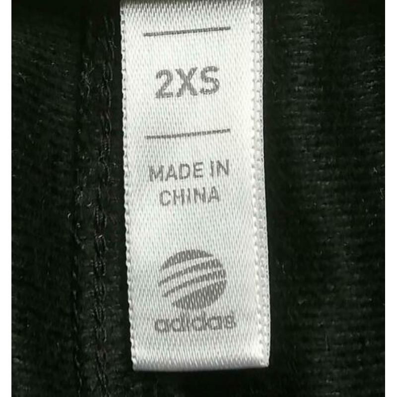 Adidas Dames trainingsbroek, maat 2xs /gouden glitter streep