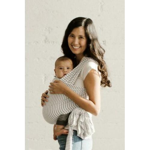 solly baby wrap grey stripes