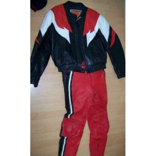 Leren motorpak