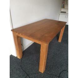 Teak houten eettafel 160 x 80
