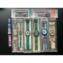 Vintage Swatch horloges prijs 35€ per stuk : pop - chrono
