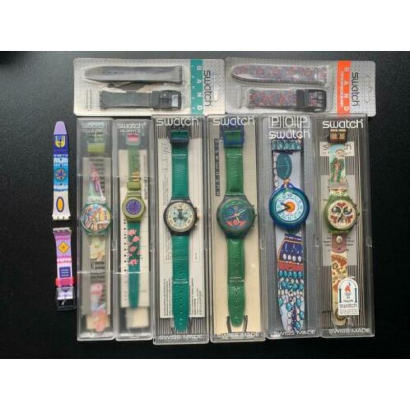 Vintage Swatch horloges prijs 35€ per stuk : pop - chrono