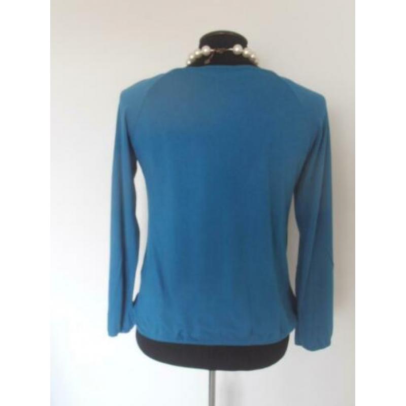 Street One - prachtige petrol blouse top - mt 40