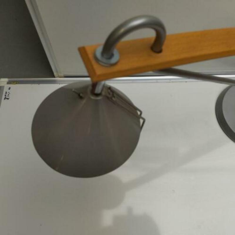 Bureaulamp -metaal met hout