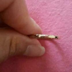 Goudkleurige dummy ring maat 16 (tekst in) bieden