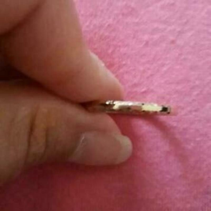 Goudkleurige dummy ring maat 16 (tekst in) bieden